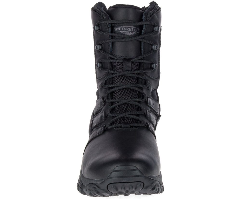 Merrell Boots Black - Moab 2 8\" Tactical Response Waterproof - Womens 12JOGEDNX